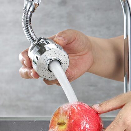 1pc ABS Splash-proof Faucet Extender, Rotatable Faucet Head For Kitchen