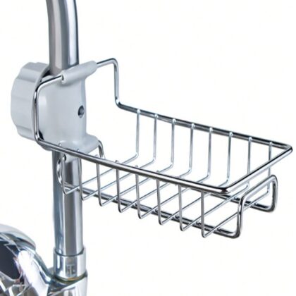 1pc Stainless Steel Faucet Storage Rack